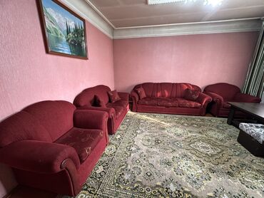 купит диван: Комплект мягкой мебели, цвет - Красный