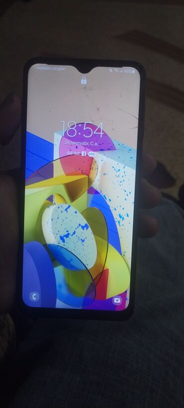 telefon samsung a12: Samsung Galaxy A12, 32 GB, rəng - Qara, Sensor, Barmaq izi, İki sim kartlı