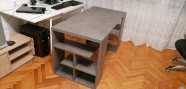 Stolovi: Radni Sto 46 Materijal: Radni sto se izrađuje od univera debljine 18 — 12