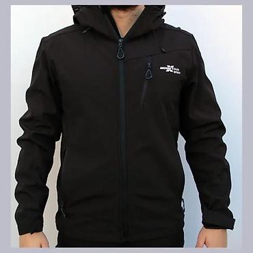 Jakne za prelazni period: Muška softshell jakna – crna, Mountain Spirit - Materijal: softshell — 1