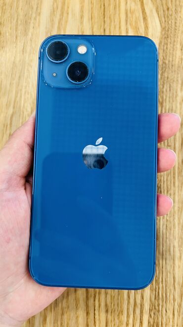 apple 10: IPhone 13, Б/у, 128 ГБ, Blue Titanium, Зарядное устройство, 82 %