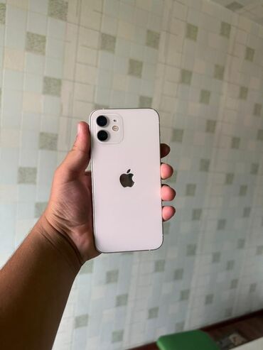 для игр: IPhone 12, Колдонулган, 128 ГБ, Ак, Коргоочу айнек, 90 %