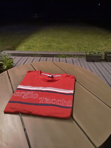 sergio tacchini trenerke planeta: Men's T-shirt XL (EU 42), bоја - Crvena