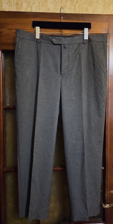 Şalvarlar: Klassik Şalvar, Massimo Dutti, rəng - Qara — 12