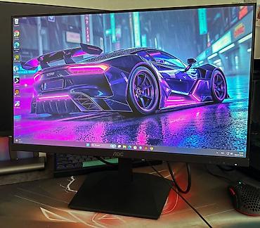 Мониторы: Монитор, AOC, Б/у, LED, 24" - 25" — 2