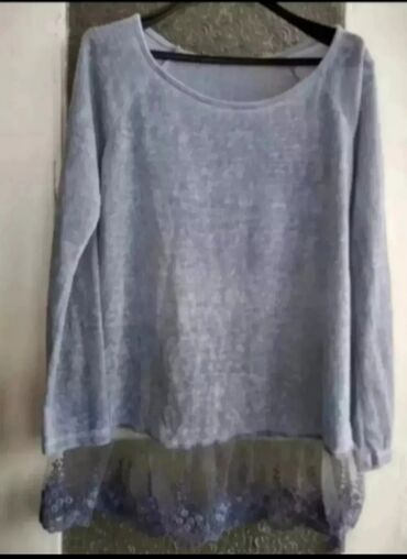 shein bluze: M (EU 38), Jednobojni, bоја - Siva