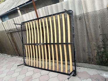 купить каркас кровати: Двуспальная кровать, Б/у, Каркас без матраса, длина - 190 см — 2
