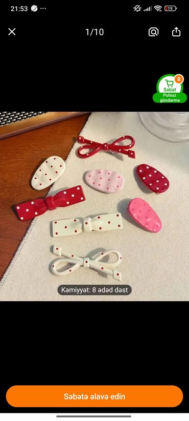 Saç aksesuarları: Qiymətlər ucuzdur yenidir her biri — 5