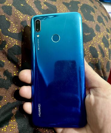 Huawei: Huawei P Smart 2019, 64 GB, rəng - Göy, Barmaq izi, Face ID, İki sim kartlı