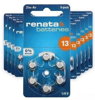 decije sobe za devojcice: Renata Zinc-Air baterije za slušne aparate – veličina 13 (narandžasta — 1