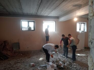 Демонтажные работы: Снос стен, Разбор полов, Снятие потолков | Гипсокартонная стена, Снос перегородки, Снятие старой штукатурки | Зачистка от старых обоев, Сбивка старой штукатурки, Снятие извести | Демонтаж ламината, Демонтаж паркета, Демонтаж линолеума | Крыша из шифера, Металлочерепичная кровля, Мягкая кровля Больше 6 лет опыта — 19