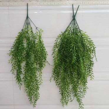 Süni güllər: Süni asma yaşıl bitki bəzəyi - Material: yüksək keyfiyyətli plastik — 1