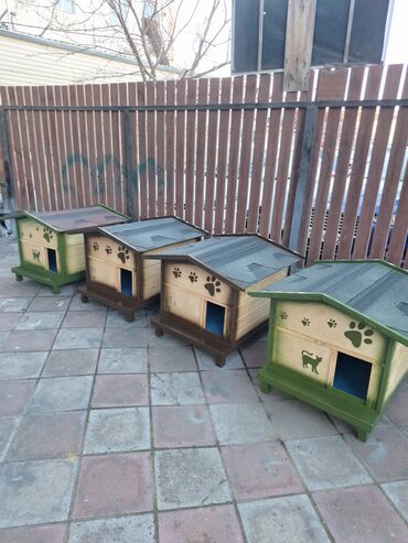 Yuvalar: Məhsul: Ev heyvanları üçün taxta evlər Təsvir: - Müxtəlif ölçü və — 1