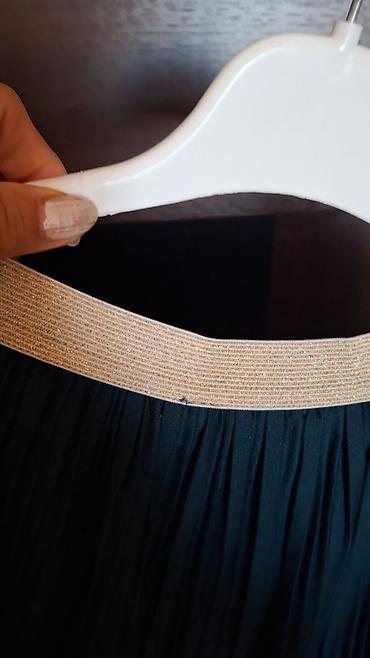 bel ustu karandaş ətək: Uşaq üçün plisəli qısa ətək. Beli 55 sm dir - Rəng: tünd yaşıl - — 2