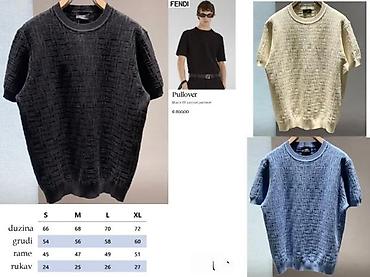 Majice: Men's T-shirt Fendi, bоја - Crna — 14