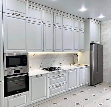 Sifarişlə mətbəx mebeli: Sifarişlə mətbəx dəsti, Özü çəkən petlələr, Taxta, Kredit yoxdur, Pulsuz çatdırılma — 2