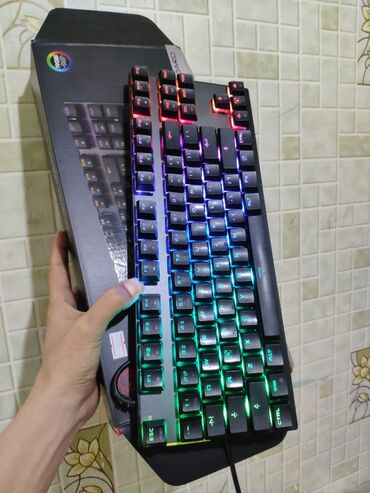клавиши для ноутбука: Motospeed CK82 RGB Mechanical Keyboard ENG -Свитчи Outemu Blue -14