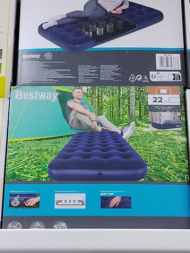 Надувные матрасы: Надувной матрас Bestway с флокированным покрытием Soft Top - — 3
