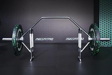ez гриф: Трэп гриф (trap/hex bar) MASSFITPRO с наклонной, Блины не входят в — 1