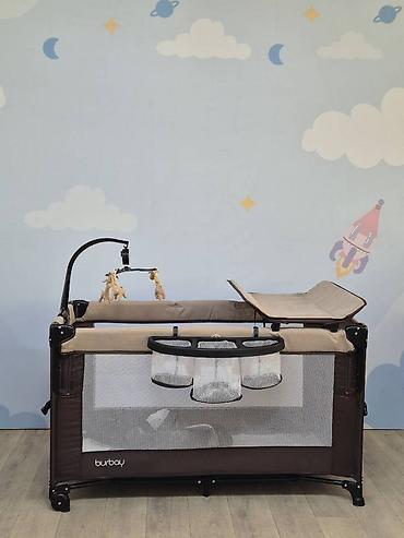 Manejlər: 🍼 Burbay P1002 Yataq Maneji – Yuxu və Oyun Üçün İdeal Məkan! 👶 — 3