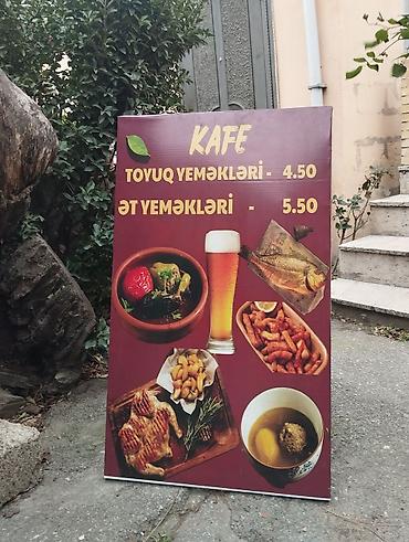 can eti: Kafe – restopub və digər obyektlər üçün uyğun reklam lövhəsi — 3