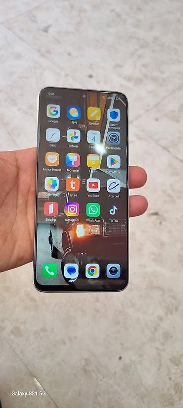 1288 telfon: Honor 128 GB, rəng - Gümüşü, Barmaq izi — 3