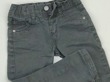 jeansy z kokardą: Spodnie jeansowe, 3-4 lat, 98/104, stan - Bardzo dobry