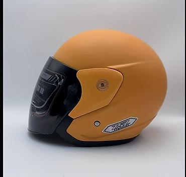 авто шлем: ZSZ Helmet motosiklet dəbilqəsi – narıncı rəng, yarımüzlü dizayn — 1