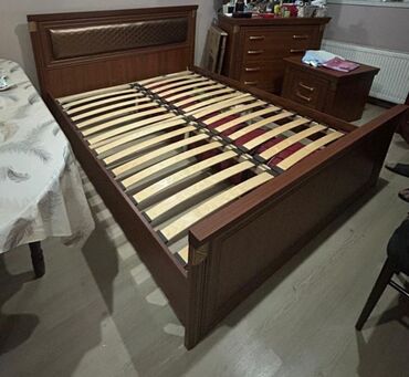 saloglu tek carpayi: Двуспальная кровать, Без подьемного механизма, Без матраса, Без выдвижных ящиков