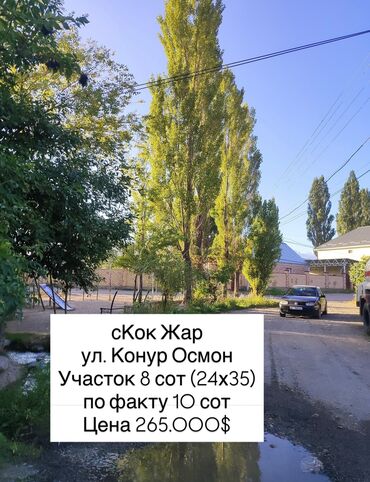 купить участок в кызыле: 8 соток, Для строительства, Красная книга, Тех паспорт