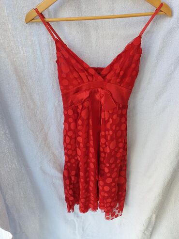 pamucne letnje haljine: S (EU 36), bоја - Crvena, Drugi stil