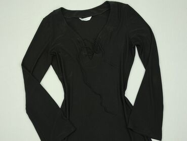 czarna długa sukienki z długim rękawem: Sukienka, S, New Look, stan - Dobry