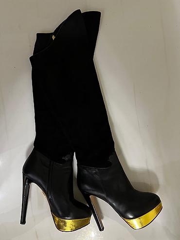 Сапоги: Orijinal Charlotte Olympia-ya brendinə məxsus qadın çəkmələri — 2