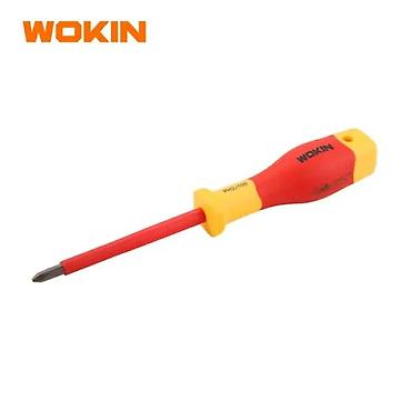 deşici: WOKIN 561700 İzolyasiyalı Pozi Tornavida – PZ0×60 mm Elektrik montajı — 1