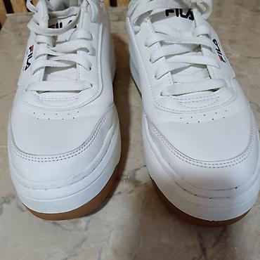 moschino papuce zenske: Fila patike – bele, platforma i gumeni đon, 39 - Brend: Fila — 3
