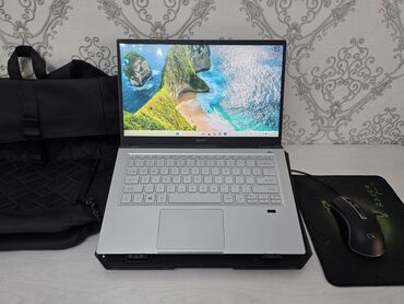 ультрабук асер: Ультрабук, Acer, 32 ГБ ОЭТ, AMD Ryzen 7, 14 ", Колдонулган, Татаал эмес тапшырмалар үчүн, эс тутум NVMe SSD