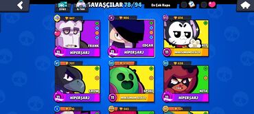 Foto və videokameralar: Brawl Stars hesabı satılır – yüksək səviyyəli və zəngin məzmunlu