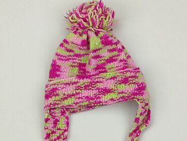 czapka różowa zimowa: Czapka, 38-39 cm, stan - Bardzo dobry