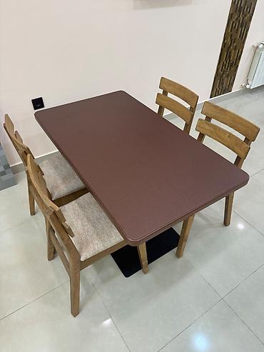 столы стулья: Stol və stullar yeni kimidir Masaların ölçüləri 70x70sm. və — 2