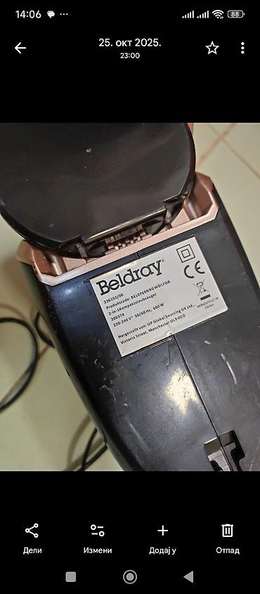 Ručni usisivači: Beldray ručni usisivač sa kablom - Tip: ciklonski ručni/stick — 9