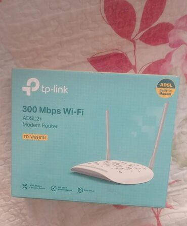 Modemlər və şəbəkə avadanlıqları: TP-Link TD-W8961N ADSL2+ modem routeri, 300 Mbps Wi-Fi sürəti təmin