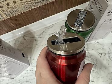 nerjaveyka su cəni: Rəng - Qırmızı, Termofincan, Paslanmayan polad, 300 ml — 3