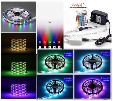 disko projektor: Set Led traka RGB 3528 5m kontroler daljinskim napajanje. Komplet Led — 10