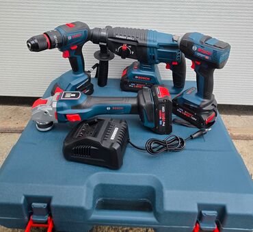 Ostali alati i mašine: BOSCH set alata 4u1 - 190€ Cena:190evra! 4 baterije 1 punjača Aku — 8