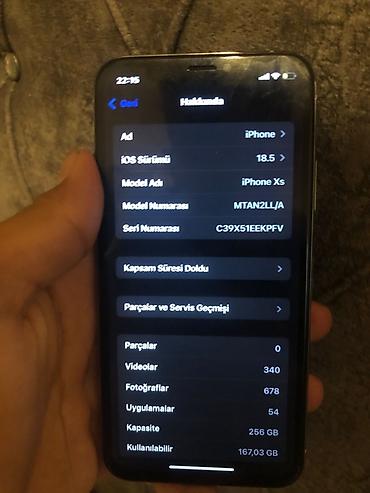 iphone 6 's: IPhone Xs, 256 GB, Qızılı, Face ID — 3