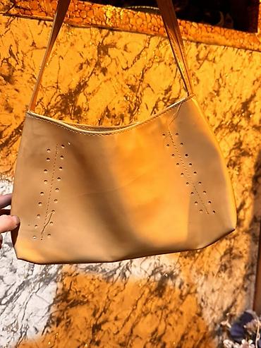 Çantalar: Bej rəngli çiyin çantası - Stil: minimal, gündəlik istifadə üçün — 1