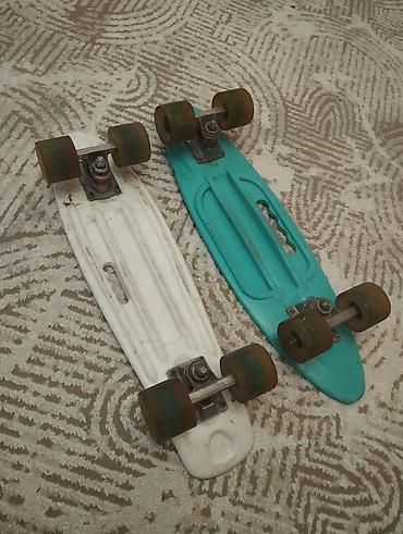skeyt board: İki ədəd plastik kruyzer skeytbordu dəsti - Gövdə: sıx plastikdən — 2