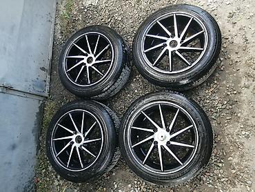 moning: Титановые диски R16 с летними шинами 195/55/16 "Maxxis", разболтовка — 3