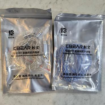 Аудиотехника: Кабель KBear 0.78mm 2Pin Type-C Плетеный кабель без микрофона, для — 4