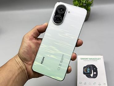 Уюлдук телефондор жана аксессуарлар: Redmi, Redmi A5, Колдонулган, 64 ГБ, түсү - Жашыл, 2 SIM — 1